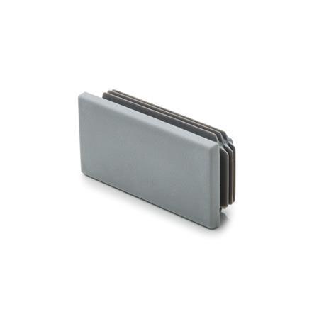 Otto Ganter Tube End Plug Plastic Rectangular, GN 991